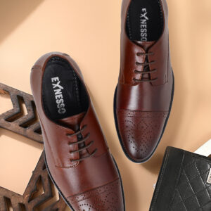 Brok Derby – Brown Genuine Leather Formal Shoes