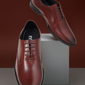 FORMAL BROWN – Exnesso Men’s Classic Brown Lace-Up Formal Shoes | Sophisticated & Comfortable